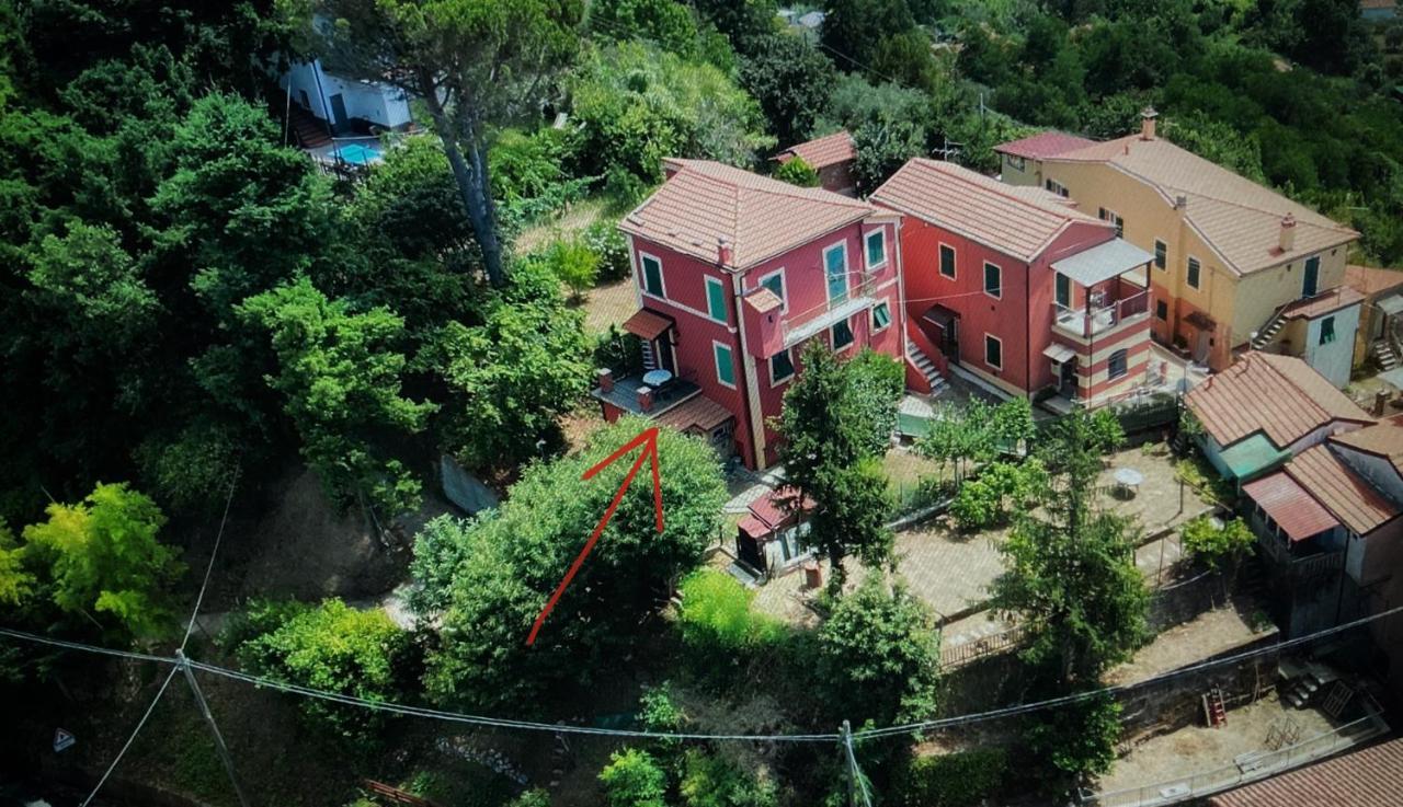 La Casa Rossa Arcola Con Vista Villa Exterior foto