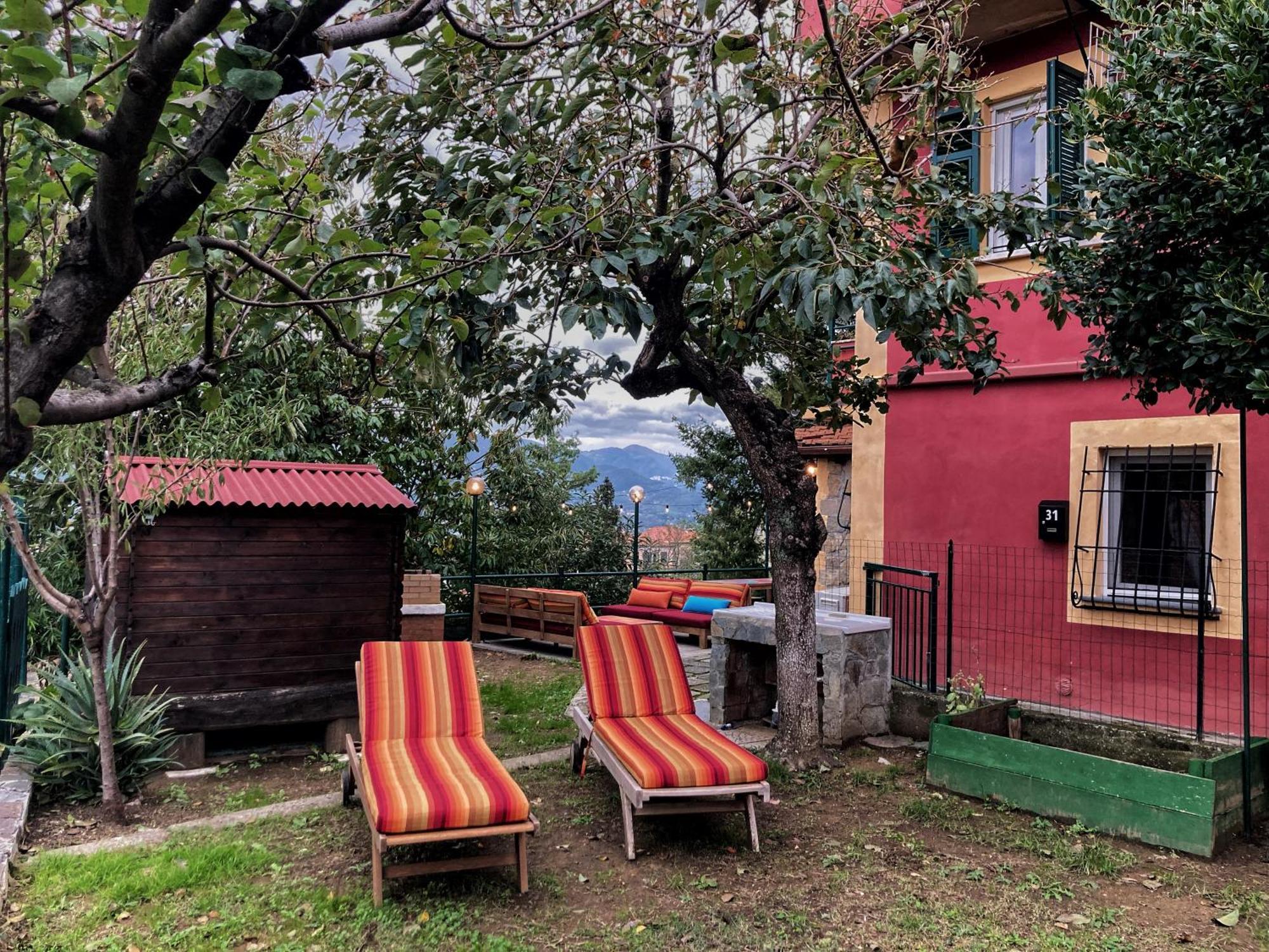 La Casa Rossa Arcola Con Vista Villa Exterior foto